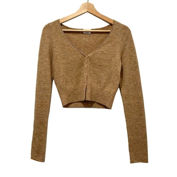 Aritzia Wilfred Santorini Cardigan, Heather Tannin, Small - Picture 1 of 2